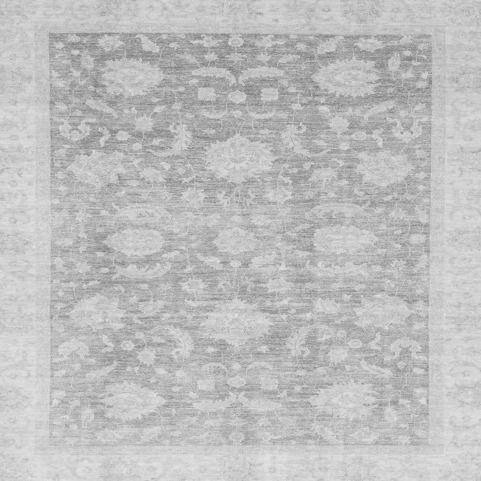Square Machine Washable Oriental Gray Traditional Rug, wshabs3624gry