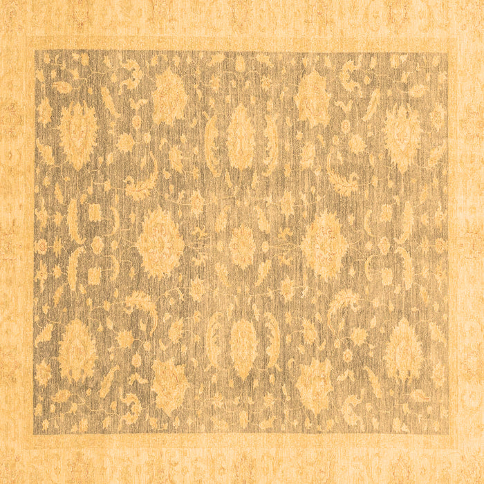 Square Machine Washable Oriental Brown Traditional Rug, wshabs3624brn