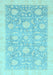 Oriental Light Blue Traditional Rug, abs3624lblu