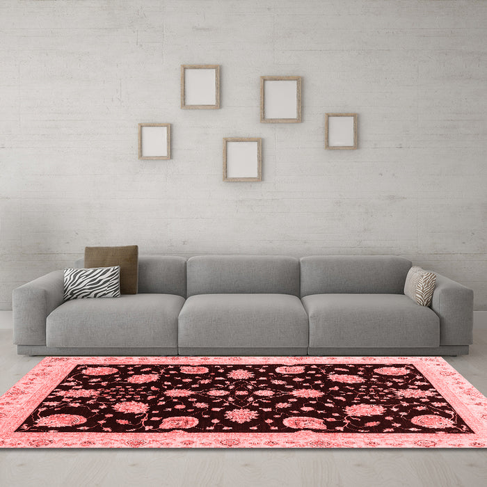 Traditional Red Washable Rugs