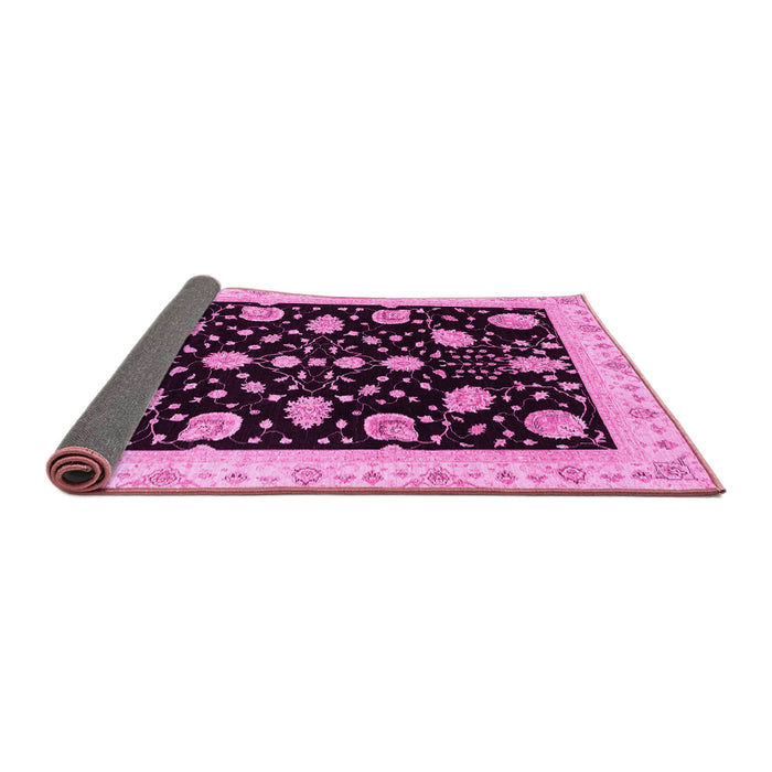 Sideview of Oriental Pink Traditional Rug, abs3625pnk