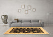 Machine Washable Oriental Brown Traditional Rug in a Living Room,, wshabs3625brn