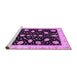 Sideview of Machine Washable Oriental Purple Traditional Area Rugs, wshabs3625pur