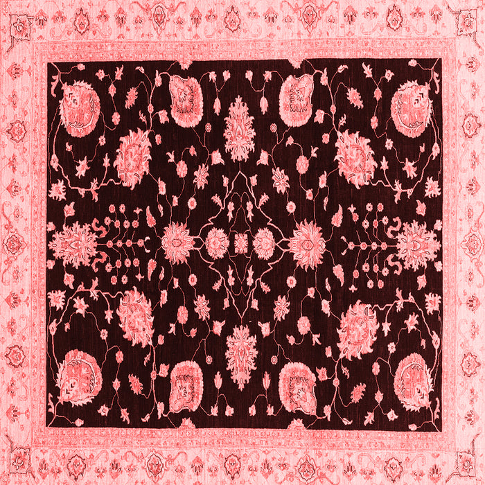 Machine Washable Oriental Red Traditional Rug, wshabs3625red