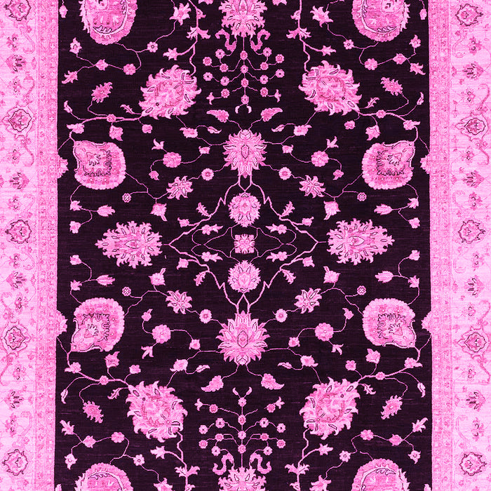 Machine Washable Oriental Pink Traditional Rug, wshabs3625pnk