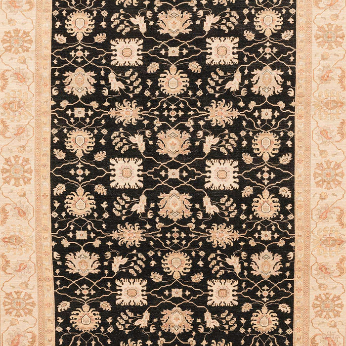 Abstract Dark Brown Oriental Rug, abs3626