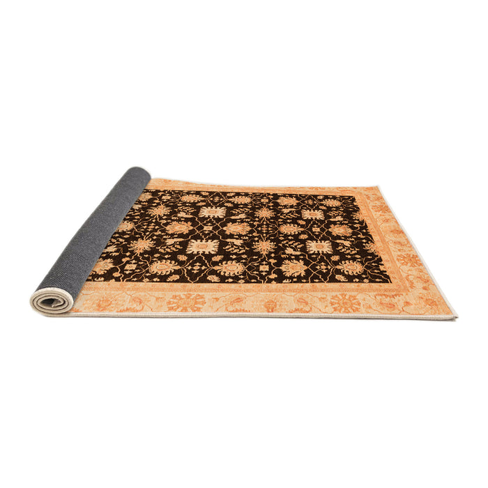 Sideview of Oriental Orange Traditional Rug, abs3626org