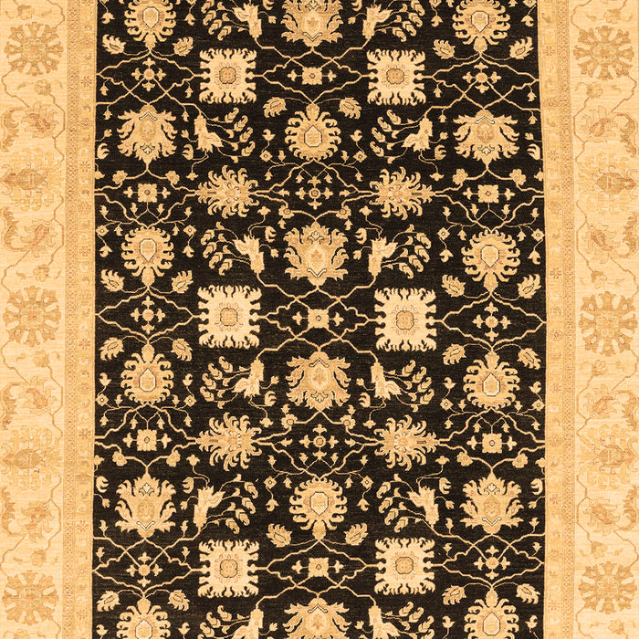 Machine Washable Oriental Brown Traditional Rug, wshabs3626brn