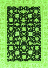 Oriental Green Traditional Rug, abs3626grn