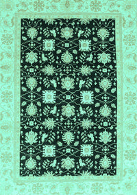 Oriental Turquoise Traditional Rug, abs3626turq