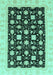 Oriental Turquoise Traditional Rug, abs3626turq