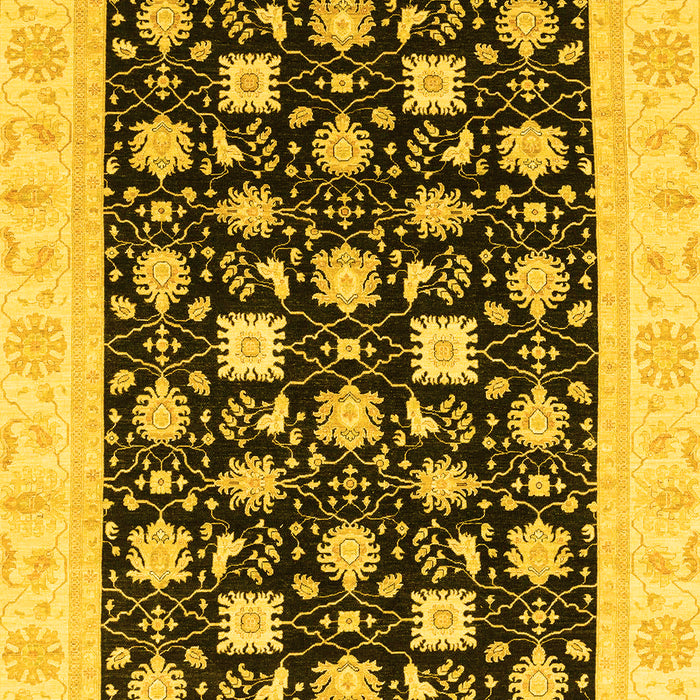 Oriental Yellow Traditional Rug, abs3626yw