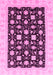 Machine Washable Oriental Pink Traditional Rug, wshabs3626pnk