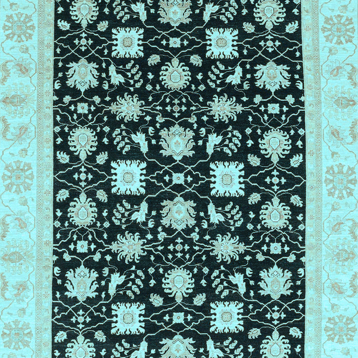 Oriental Light Blue Traditional Rug, abs3626lblu