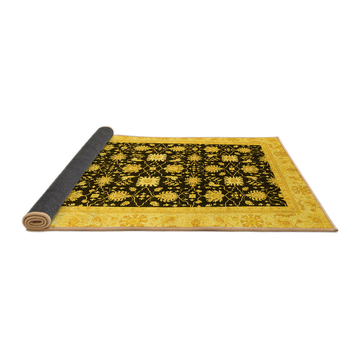 Sideview of Oriental Yellow Traditional Rug, abs3626yw