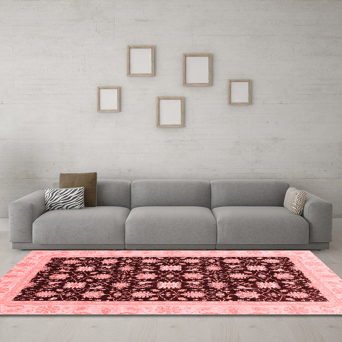 Traditional Red Washable Rugs