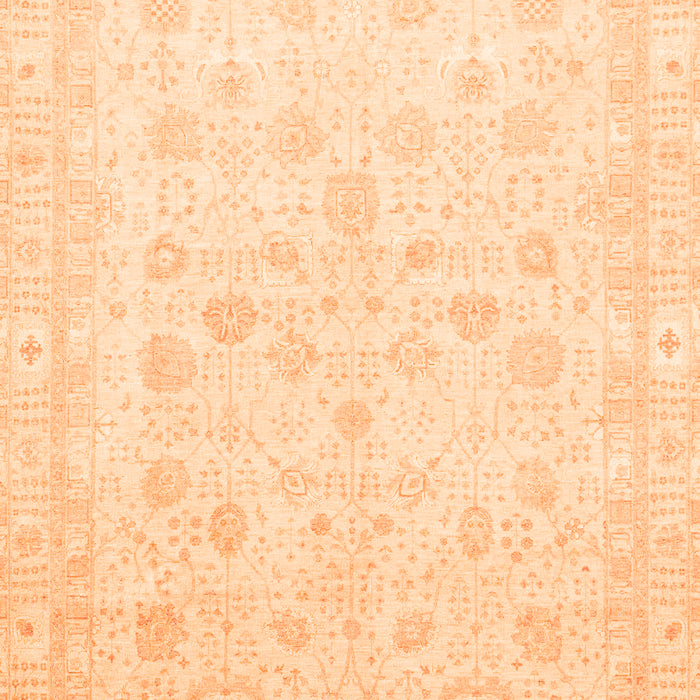 Oriental Orange Traditional Rug, abs3627org