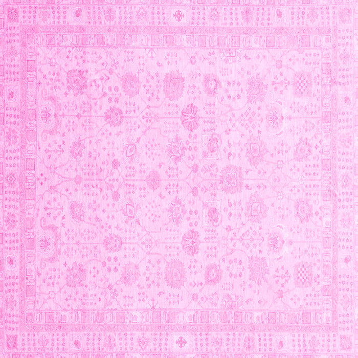 Square Oriental Pink Traditional Rug, abs3627pnk
