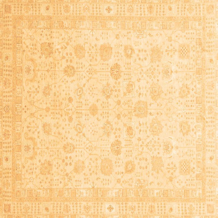 Square Machine Washable Oriental Brown Traditional Rug, wshabs3627brn