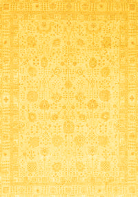 Oriental Yellow Traditional Rug, abs3627yw