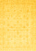 Oriental Yellow Traditional Rug, abs3627yw