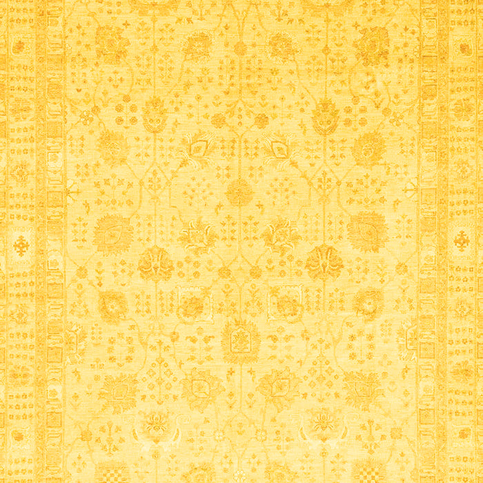 Oriental Yellow Traditional Rug, abs3627yw