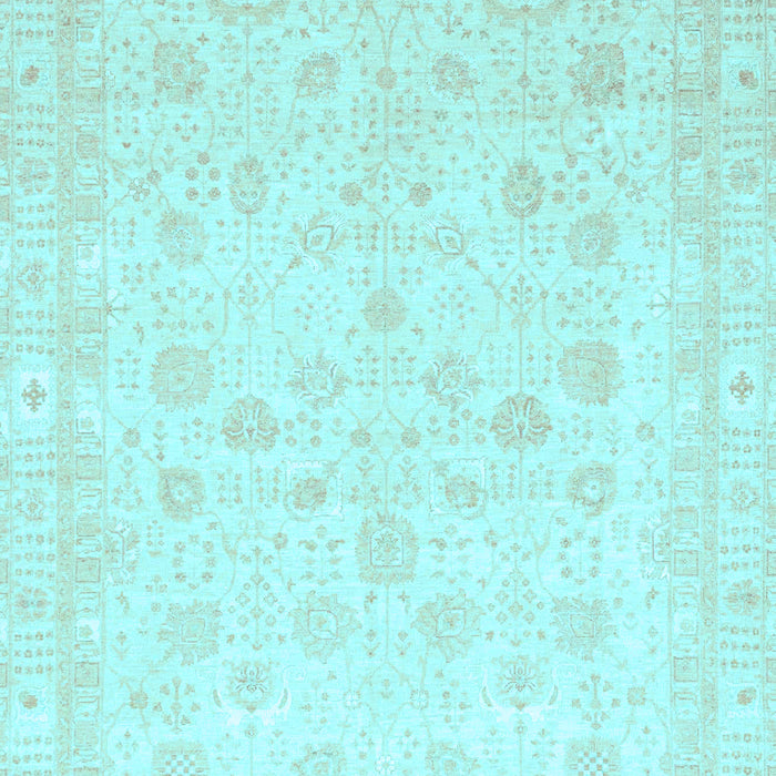 Machine Washable Oriental Light Blue Traditional Rug, wshabs3627lblu