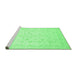 Sideview of Machine Washable Oriental Emerald Green Traditional Area Rugs, wshabs3627emgrn