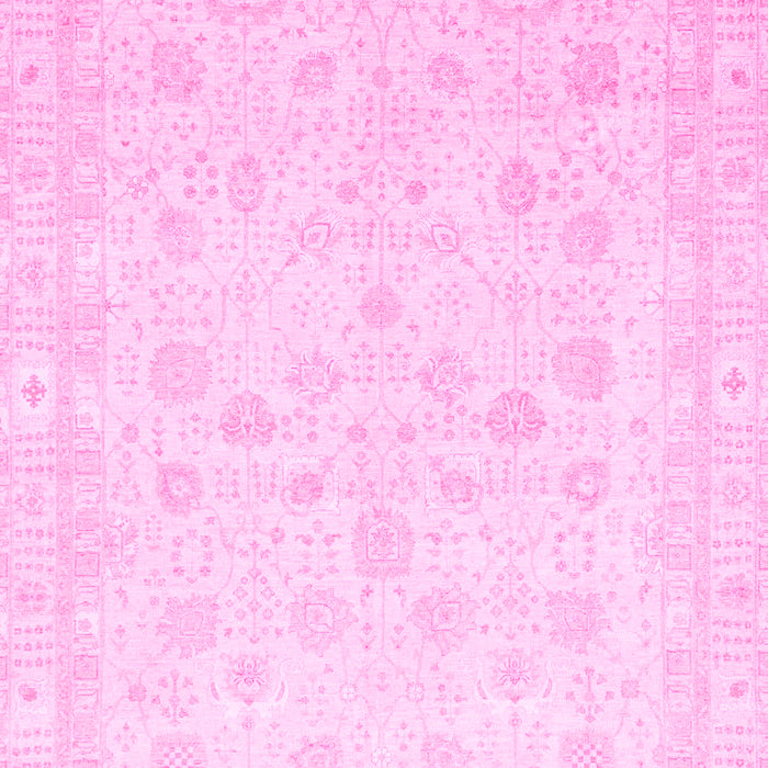 Machine Washable Oriental Pink Traditional Rug, wshabs3627pnk
