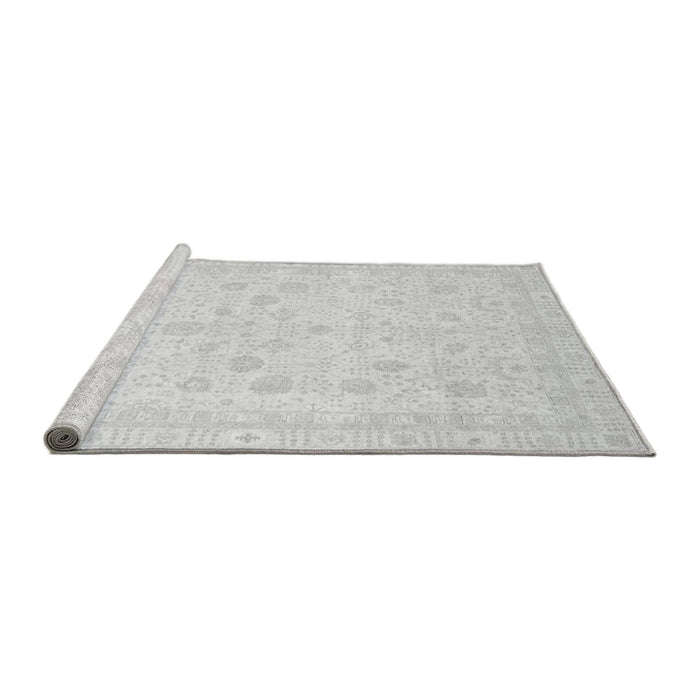 Sideview of Machine Washable Oriental Gray Traditional Rug, wshabs3627gry