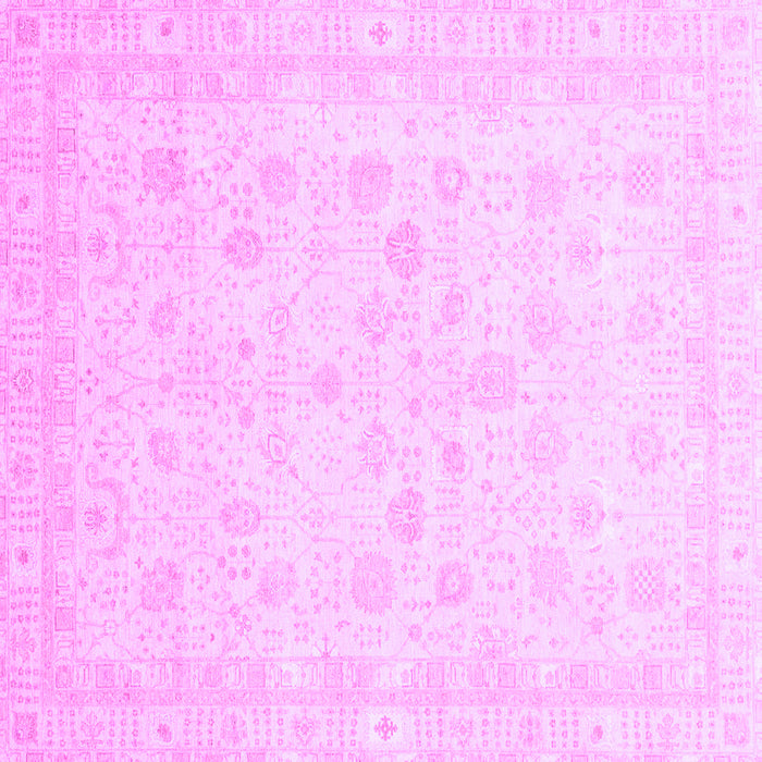 Square Machine Washable Oriental Purple Traditional Area Rugs, wshabs3627pur