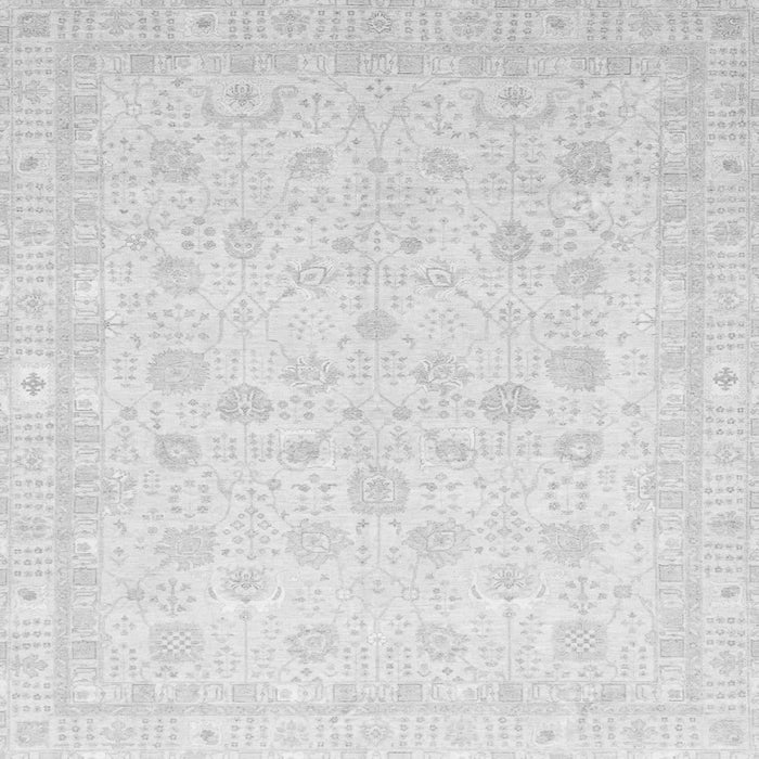 Square Machine Washable Oriental Gray Traditional Rug, wshabs3627gry
