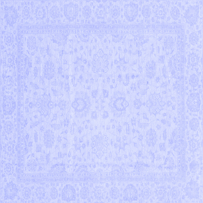 Square Oriental Blue Traditional Rug, abs3628blu