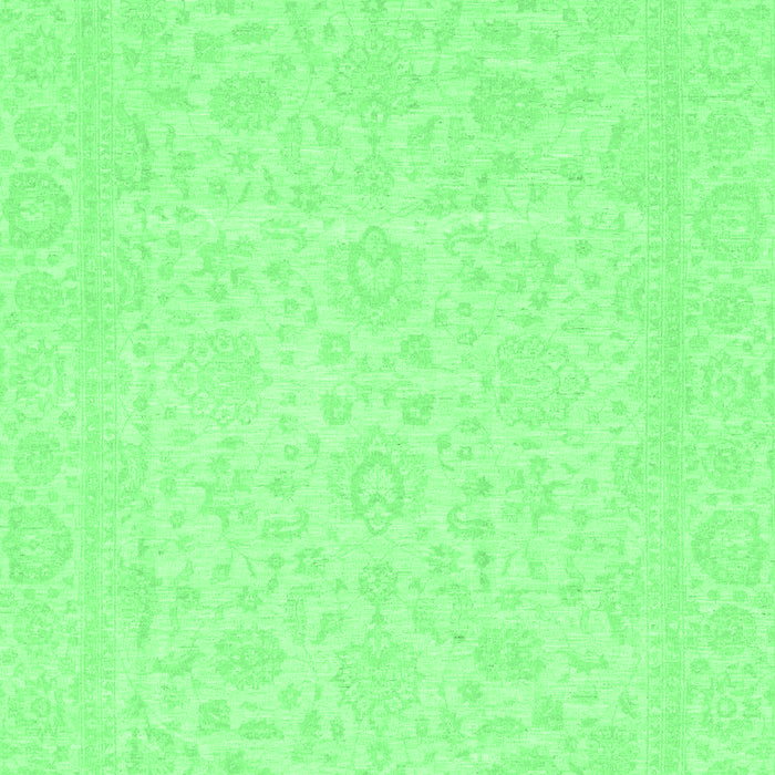 Machine Washable Oriental Emerald Green Traditional Area Rugs, wshabs3628emgrn