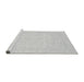 Sideview of Machine Washable Oriental Gray Traditional Rug, wshabs3628gry