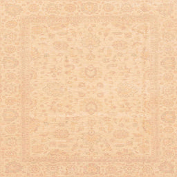 Square Machine Washable Abstract Yellow Rug, wshabs3628