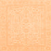 Square Oriental Orange Traditional Rug, abs3628org