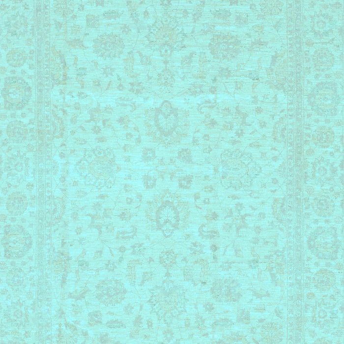 Machine Washable Oriental Light Blue Traditional Rug, wshabs3628lblu