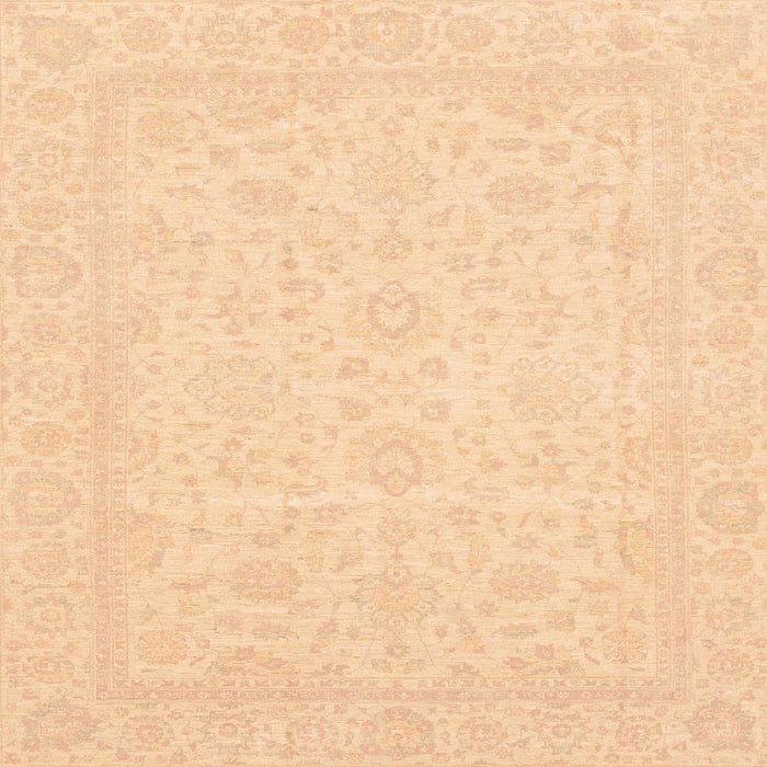 Square Abstract Yellow Oriental Rug, abs3628