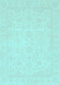 Oriental Light Blue Traditional Rug, abs3628lblu