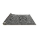 Sideview of Abstract Gray Modern Rug, abs3629gry