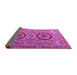 Sideview of Abstract Purple Modern Rug, abs3629pur