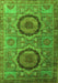 Abstract Green Modern Rug, abs3629grn