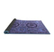 Sideview of Abstract Blue Modern Rug, abs3629blu