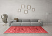 Modern Red Washable Rugs