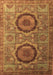 Machine Washable Abstract Brown Modern Rug, wshabs3629brn