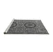 Sideview of Machine Washable Abstract Gray Modern Rug, wshabs3629gry