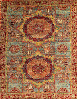 Abstract Red Modern Rug, abs3629