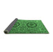 Sideview of Abstract Emerald Green Modern Rug, abs3629emgrn