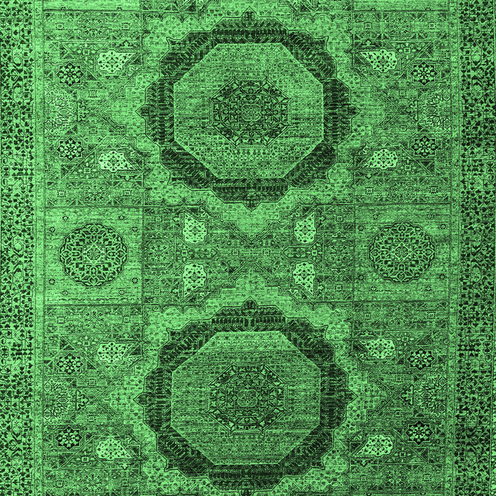 Abstract Emerald Green Modern Rug, abs3629emgrn